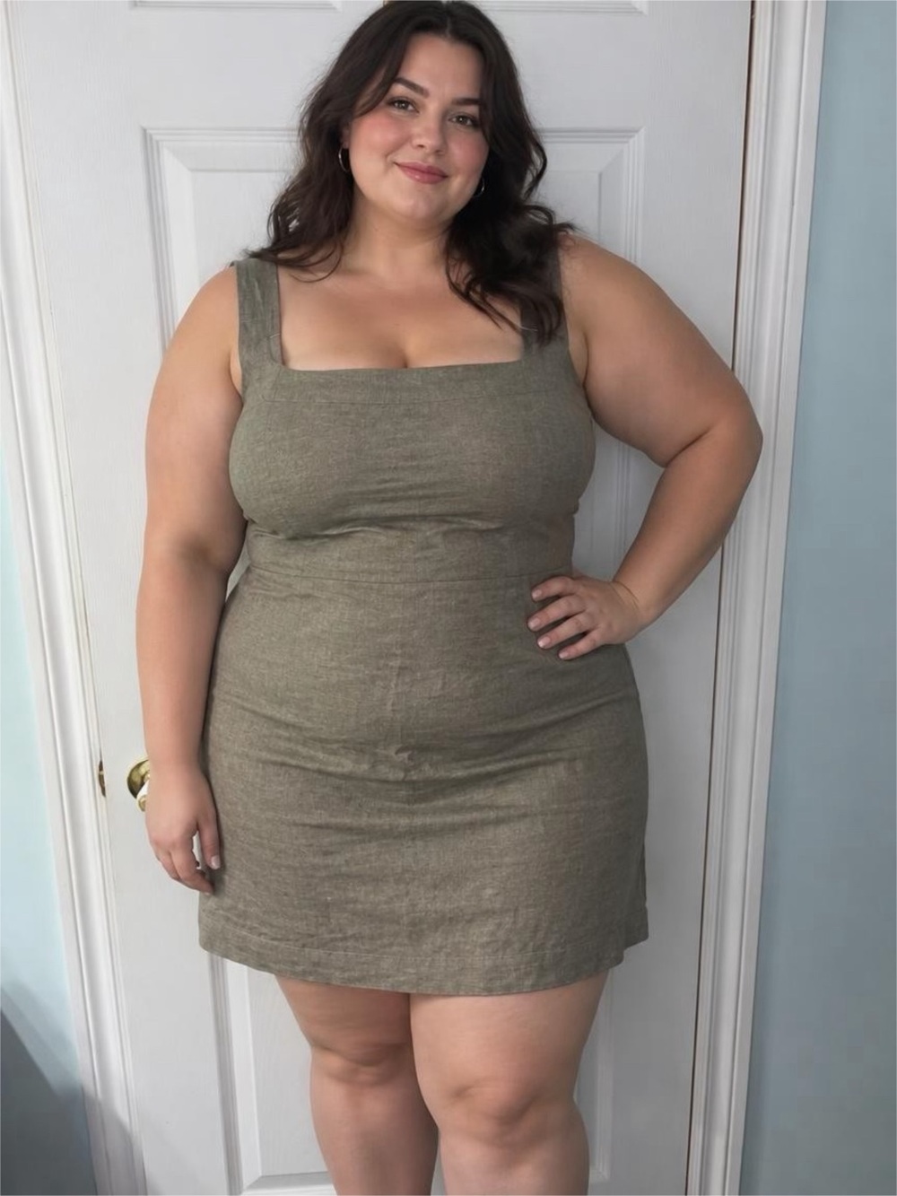 NWT Abercrombie & fitch linen mini dress